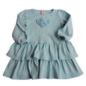 Gymboree Minty Colored Long Sleeve Rosette Dress - Girls Size 2T